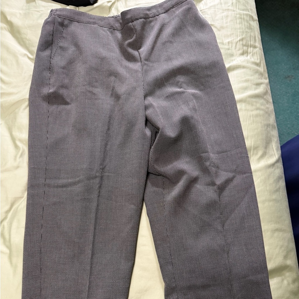 Alfred Dunner Black and White Patterned Pants